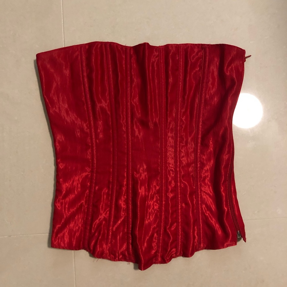 TESA Strapless Red Corset